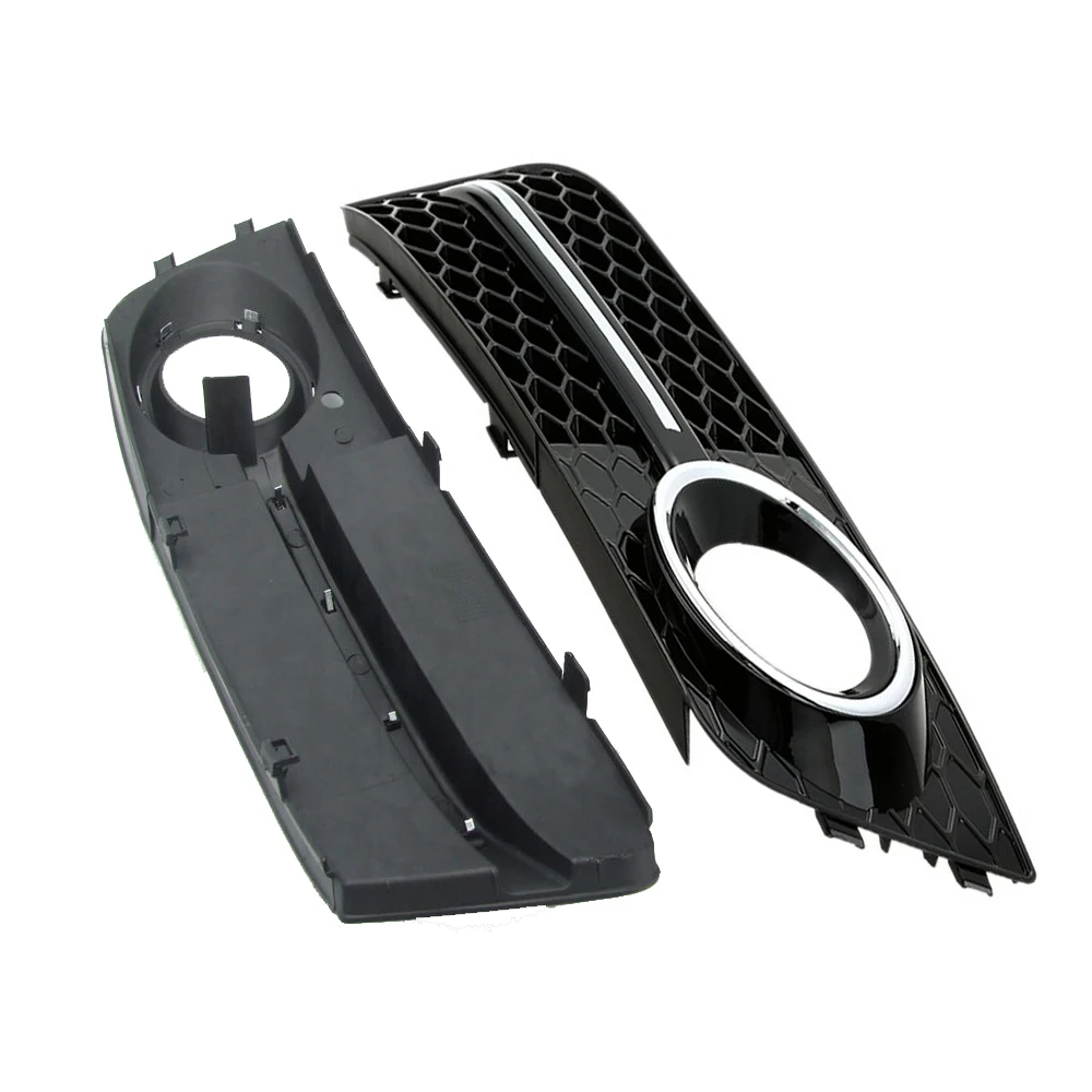 Хромированная или Черная решетка противотумансветильник ры с кольцом для Audi A4 B8