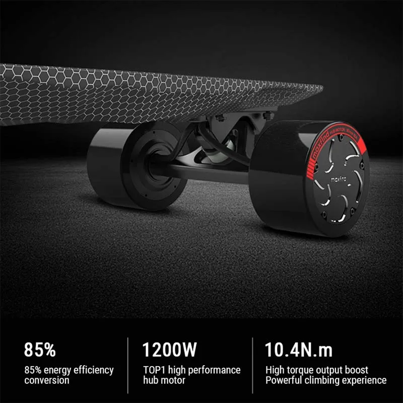 Maxfind скейтборд Лонгборд торможение колода четырехколесный привод Bluetooth