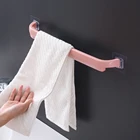 Самоклеящаяся вешалка для полотенец, настенная рама для ванной, клейкая подвесная полка для ванной