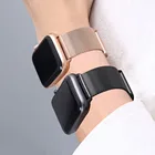 Ремешок для Apple Watch Band 6 SE 5 4 3 2, браслет Миланская петля из нержавеющей стали для iWatch Series 44 мм 40 мм 42 мм 38 мм