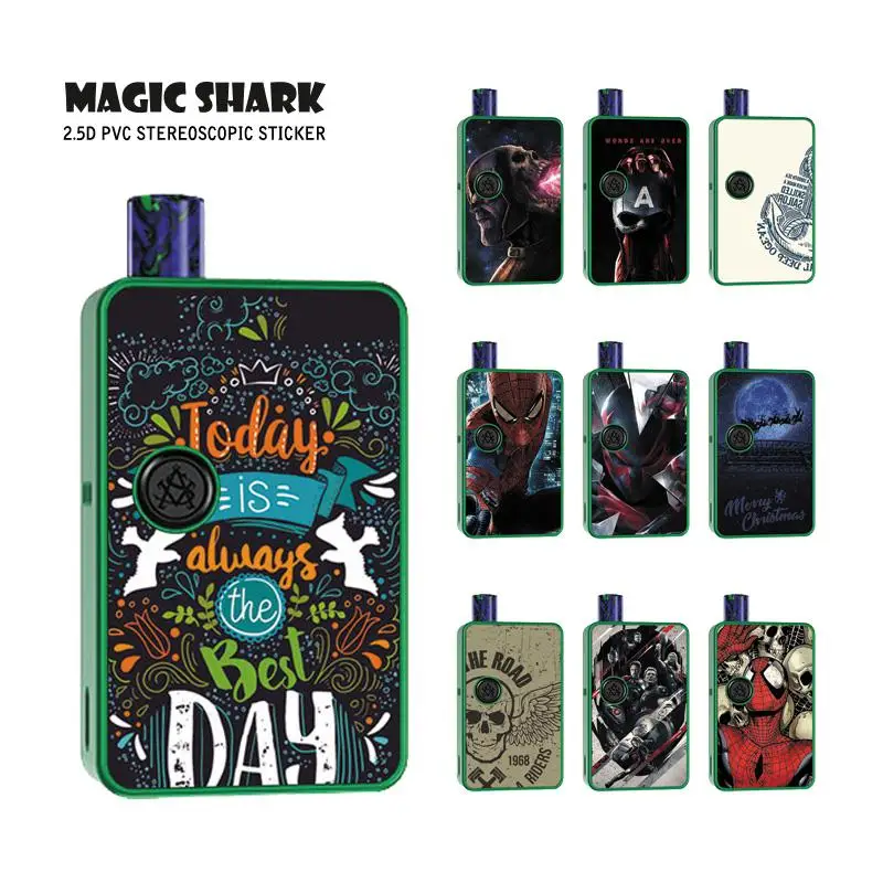 Защитный чехол Magic Shark 2.5D для Asvape MICRO ELF защитный со стереозвуком капитан Amreican