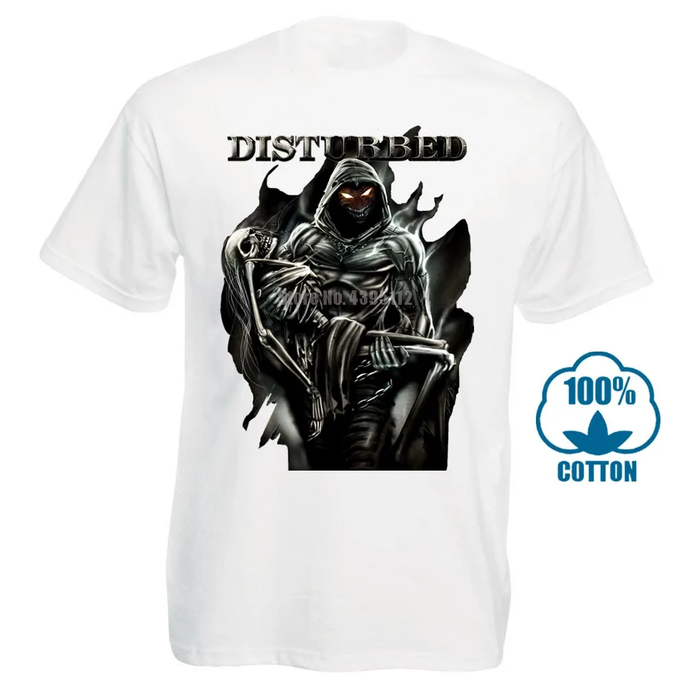 Белый Distursed Lost Souls рубашка s m l Xl Xxl Официальная футболка металлическая рок-группа футболка - Цвет: Белый