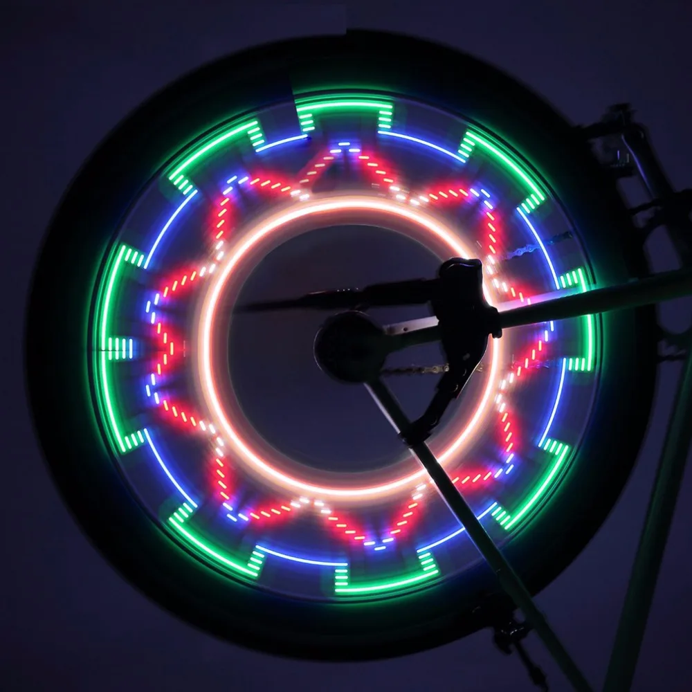 

Colorful Bicycle Waterproof 32-LED Bicycle Bike Riding Spoke Lights Reflective Rim Light for MTB Wheel Tire Cycling Accessories