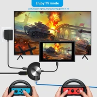 universal hdmi compatible tv mode adapter for ns oled type c video game console dock converter projection screen accessories