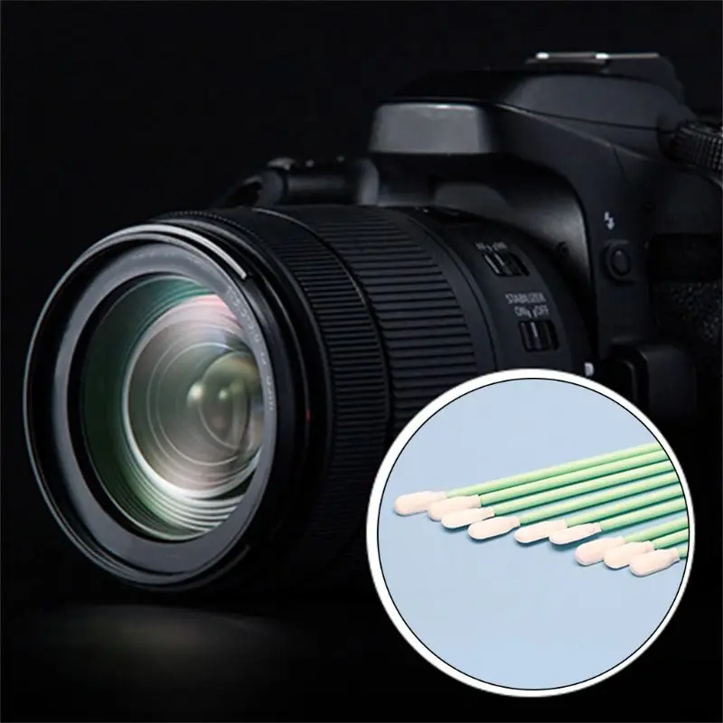 

100Pcs/SET Microfiber Tip Cleaning Swabs Stick Dust-Free Dyeing Painting Polishing Tool for Inkjet Printer Optical Equipment