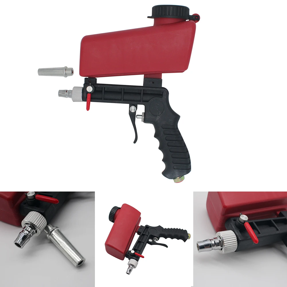 

Портативный гравитационный пневматический Пескоструйный пистолет, легкий ручной инструмент для взрыва алюминия, регулируемый по весу инс...