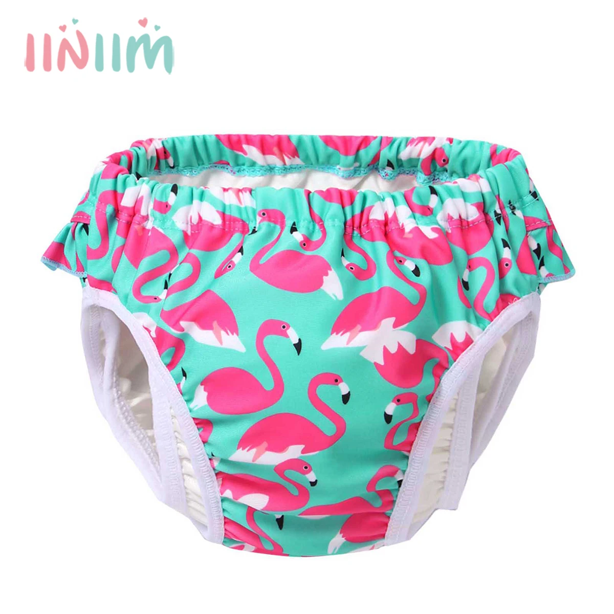 

Baby Swimsuit Swim Diaper Pool Pants Baby Swimming Trunks Reusable Flamingo Style Diaper Cover Baby Swim Nappy Diaper Swimwear