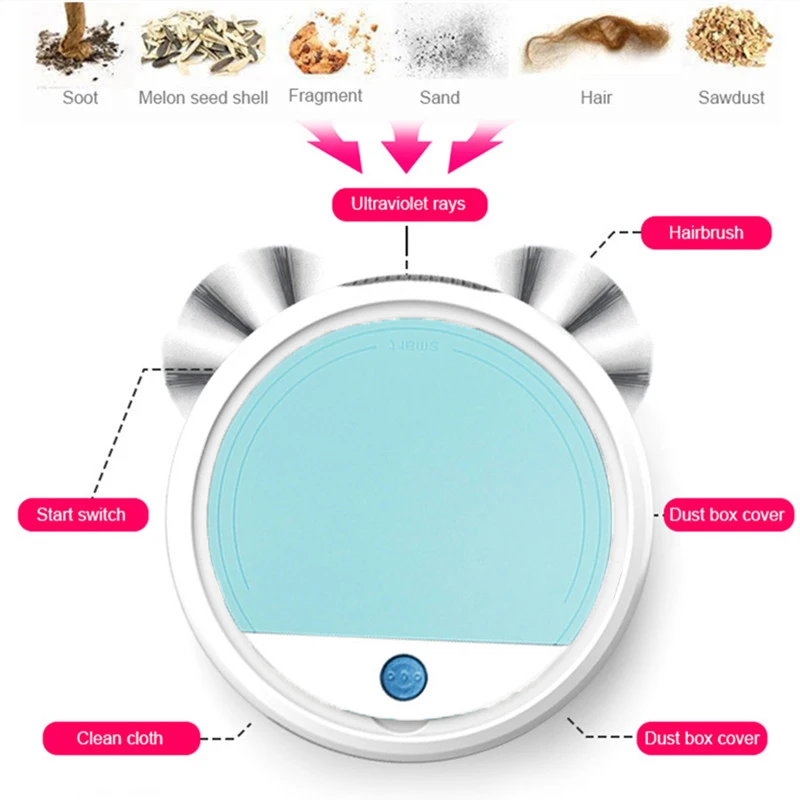 Робот-пылесос с USB-зарядкой Влажная и сухая УФ-стерилизация 3200 Па | Бытовая