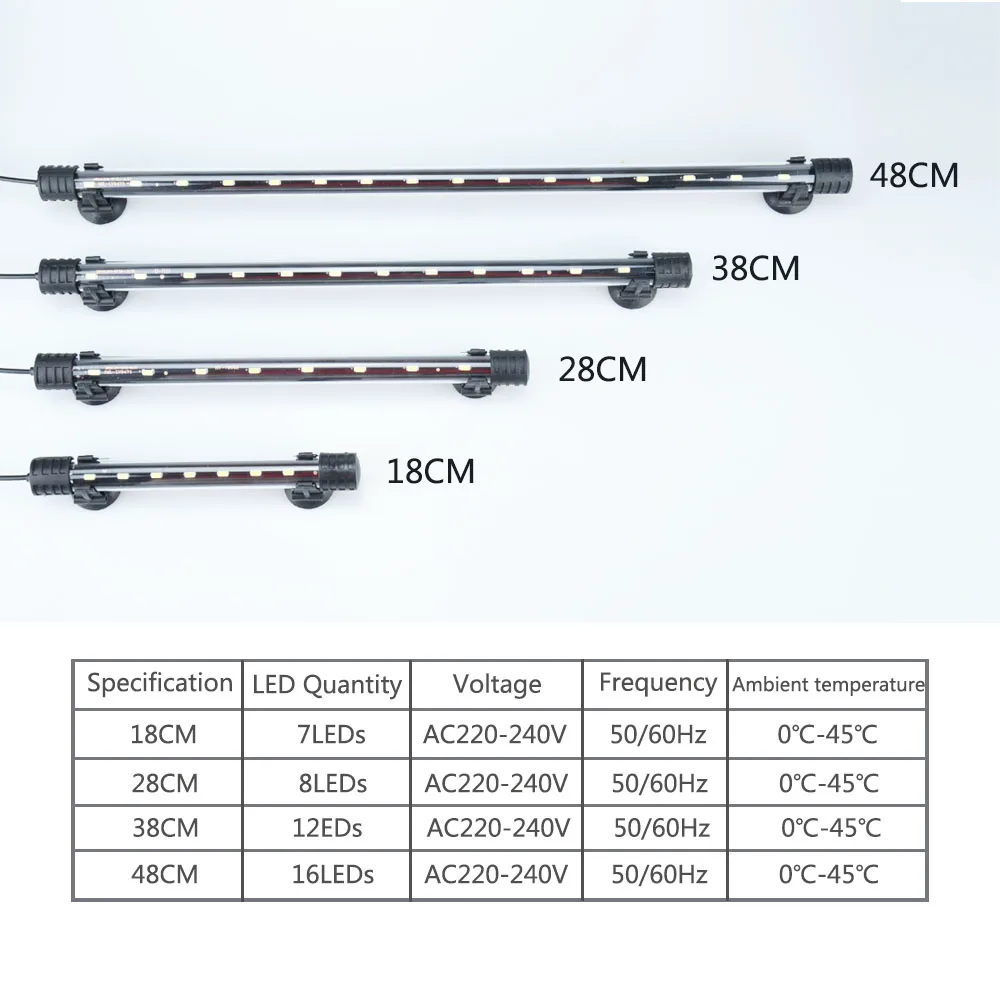 Аквариумный светильник светодиодный Водонепроницаемый садок для рыбы Подводный