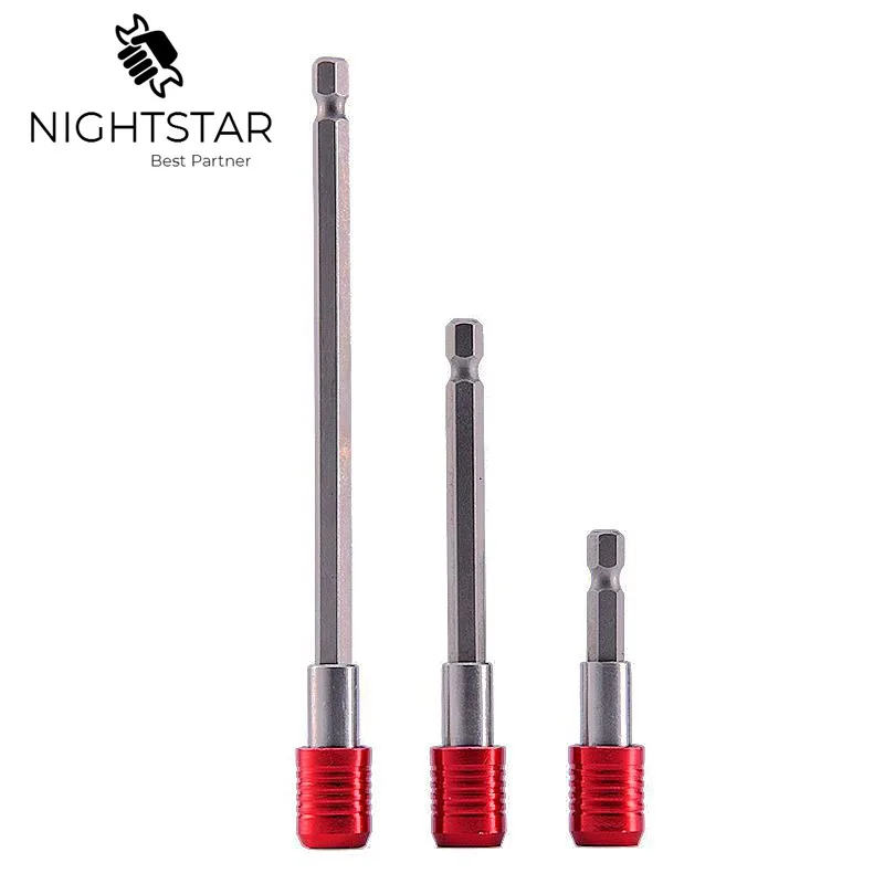 3 шт. Магнитная отвертка удлинитель 60 мм 100 мм 150 мм быстросъемный 1/4 шестигранный хвостовик Инструменты держатель инструмент сверла набор