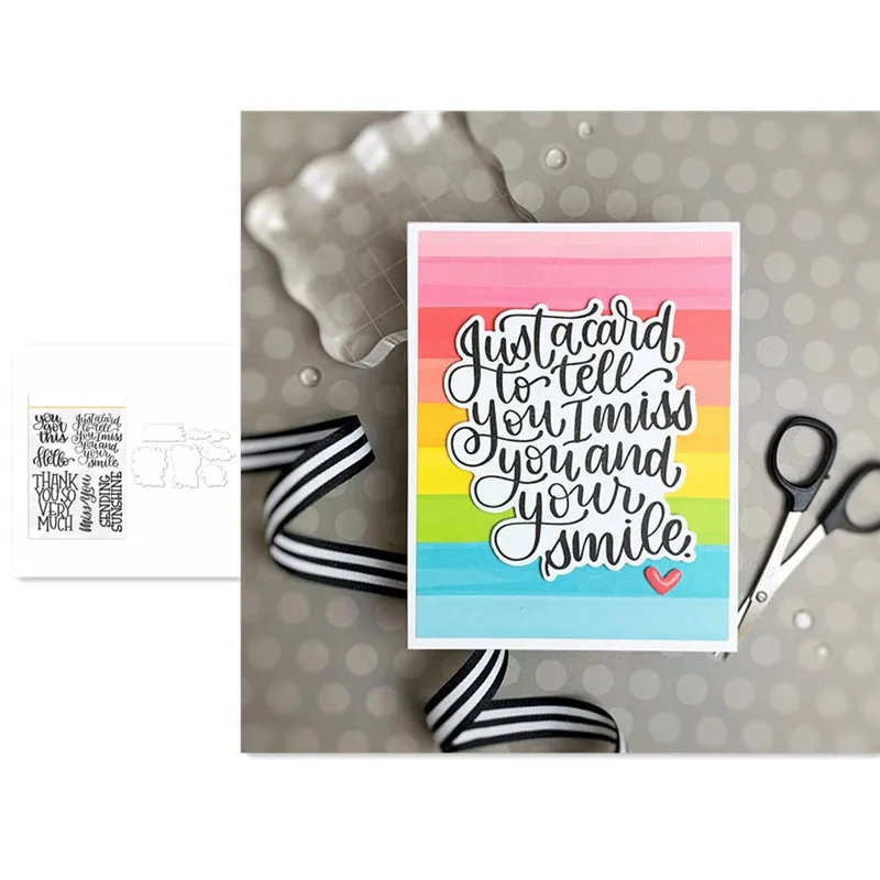 

THANK Metal Cutting Dies Scrapbooking New Arrival 2021 Christmas Metal Die Cutters for Scrapbooking Stamping Stencils for Decor