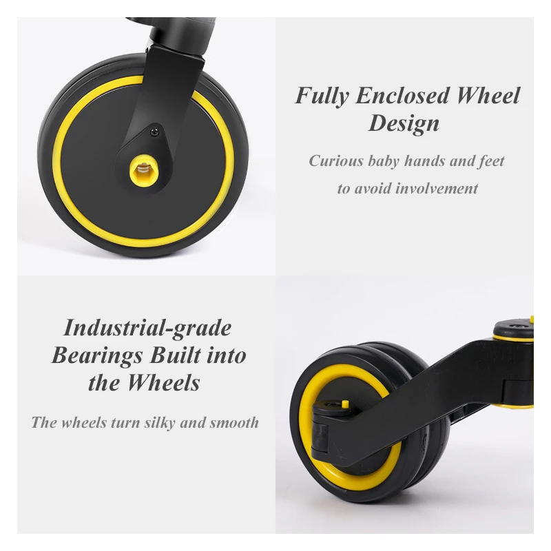 Детский трехколесный велосипед 3 в 1 детский скутер сбалансированный ненадувной