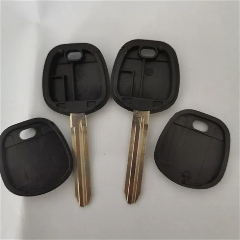 Сменный Чехол для ключа автомобиля для Toyota Camry Highlander Yaris eiz Transponder Key Shell TOY43 Blade с логотипом