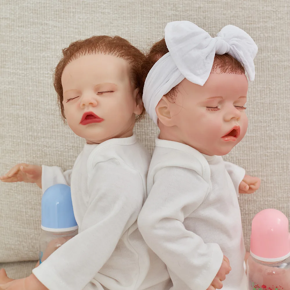 

50cm Reborn Baby Doll Simulation Doll Full Body Silicone Body Real Baby New Born Baby Items Toys for Baby Girl Bebe Reborn