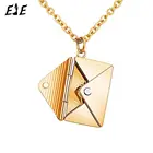 Ожерелье-конверт с медальонами золотого, розового, золотого и серебряного цвета, кулон с надписью Love you Secret, для подарка на день матери, 2022