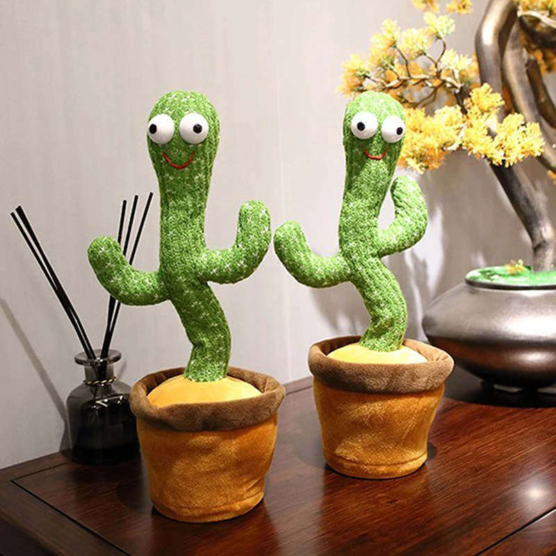 

1PC Cactus Plush Toy Electronic Shake Dancing Toy Song Dancing Cactus Best Christmas Birthday Gifts For Kids