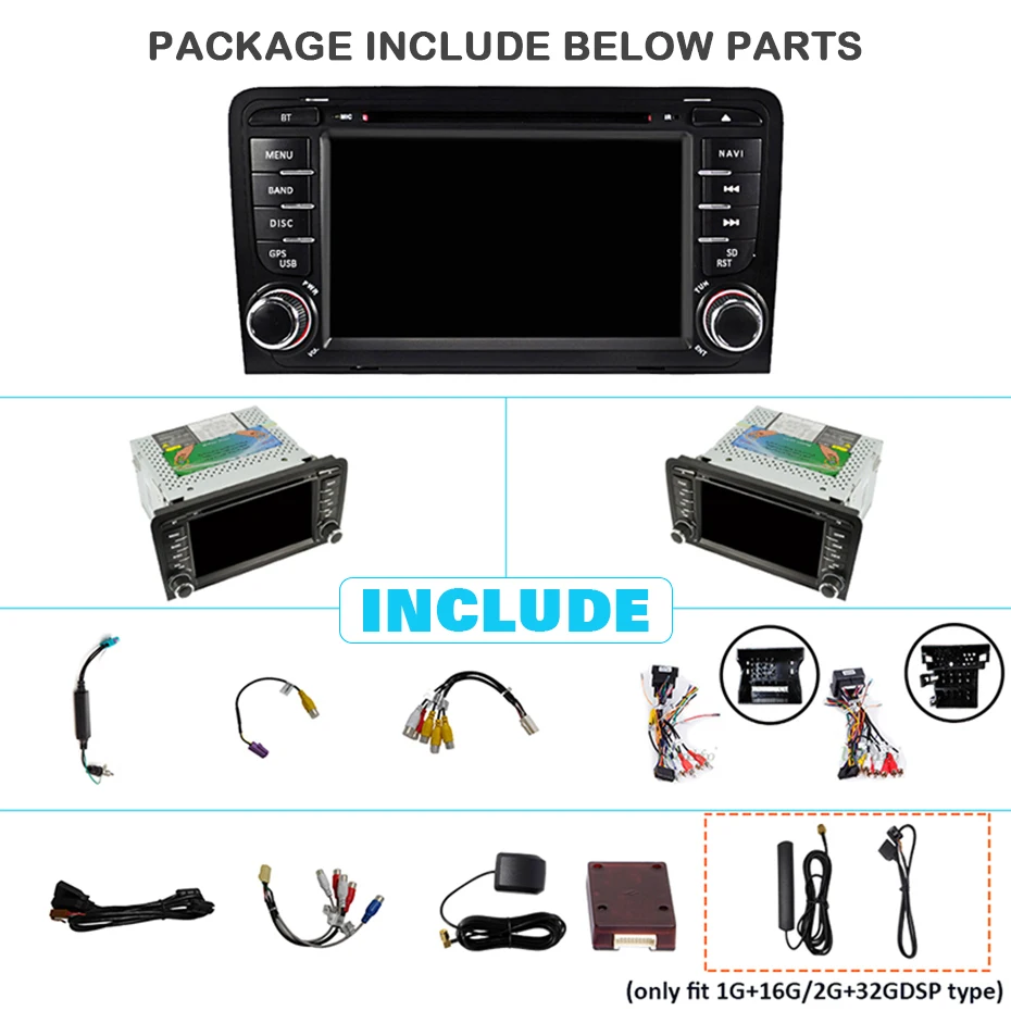 магнитола 2 din android 10 с экраном автомагнитола для Audi A3 8P S3 2003 2012 RS3 Sportback 2011 Авторадио