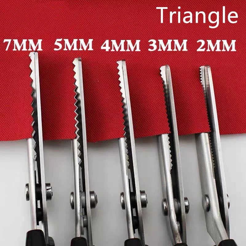 Профессиональный зигзагообразная форма Нержавеющая сталь портновские ножницы