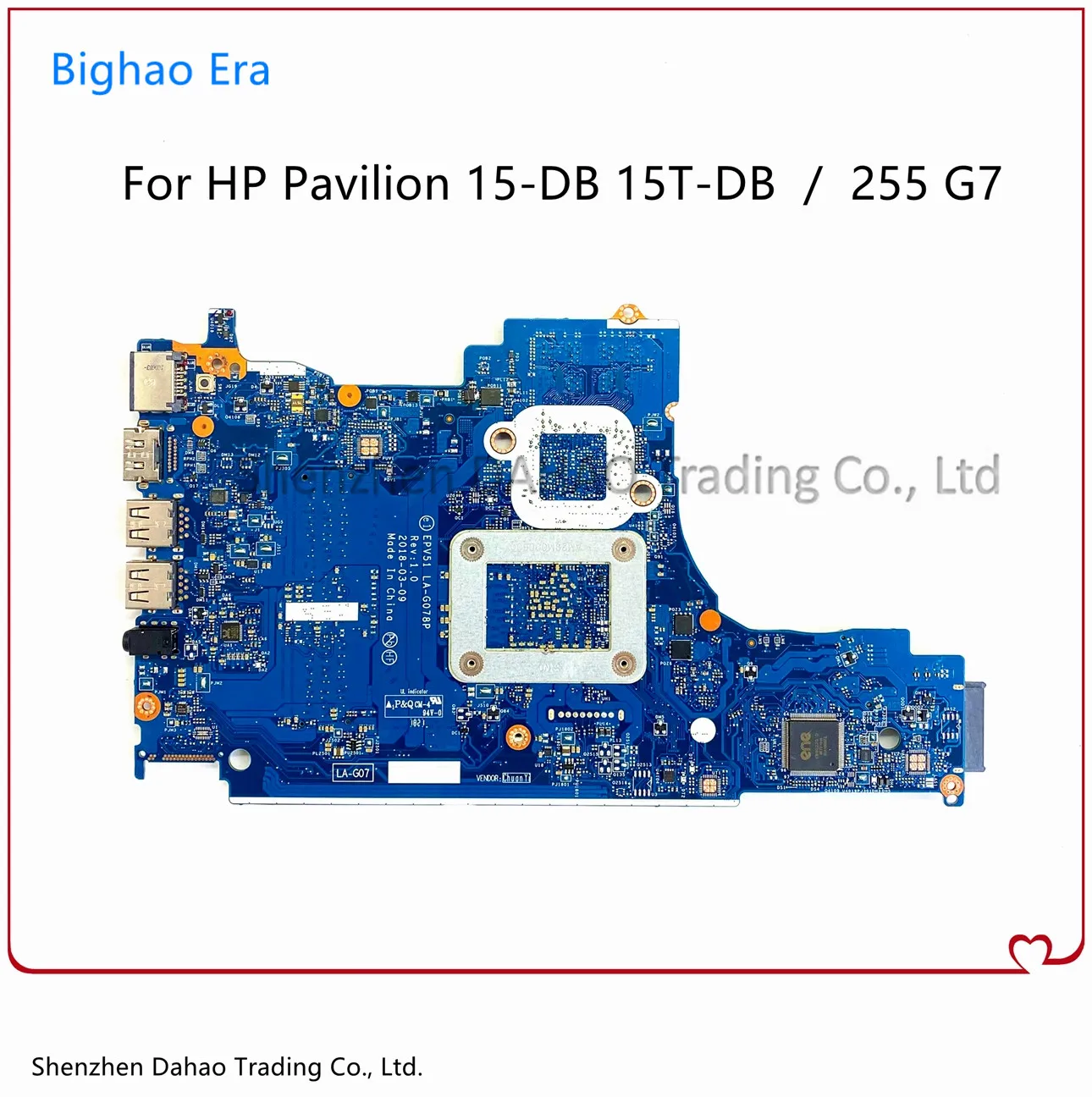 epv51 la g078p for hp 15 db 15t db 255 g7 laptop motherboard w amd cpu ddr4 l20479 601 l31720 601 l20477 001 100 fully tested free global shipping