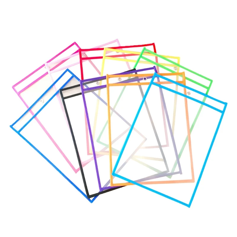 

10 Pcs Dry Brush Bag Puzzle Toys Can Be Reused PVC Transparent Drawing Toy for Children Adult