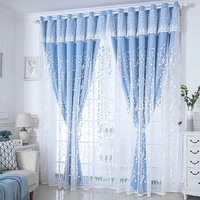 lovely pastoral curtains for kid living room blackout princess curtain for girl kids bedroom wedding home decorative curtains