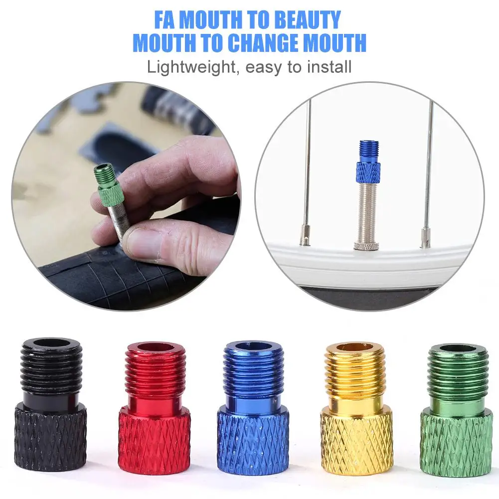 

Дорожный адаптер для велосипедного клапана с фиксированной шестерней, переходник от Presta до Schrader, переходник для клапана для горного велоси...