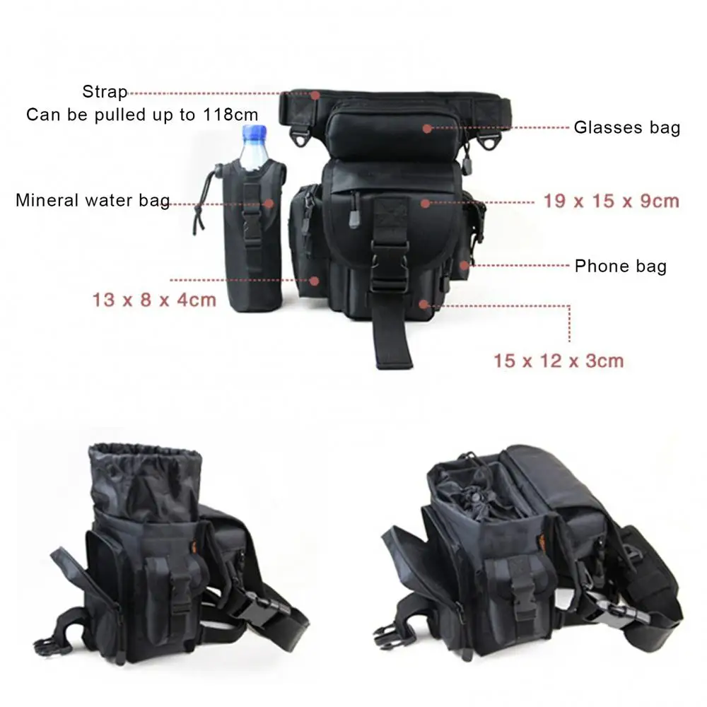 Уличная сумка для рыболовных снастей поясная ножек инструментов бутылок