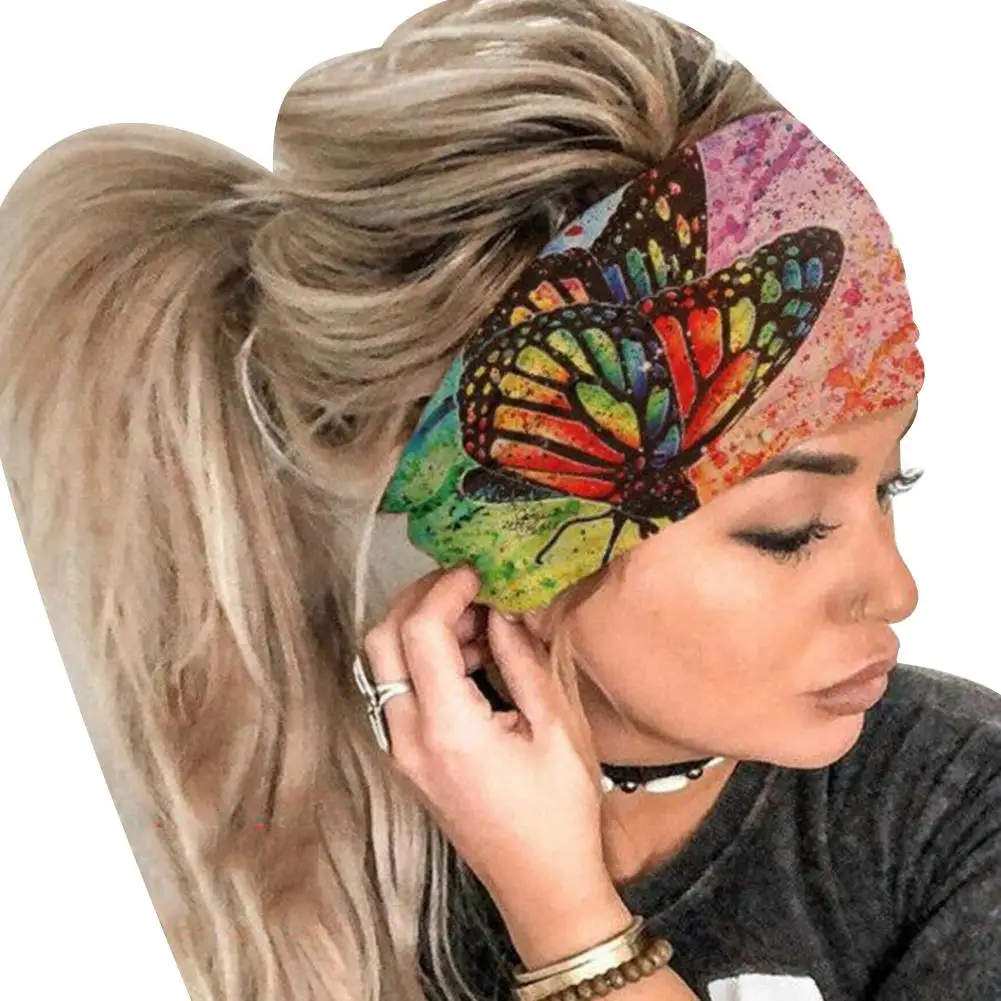 1 шт. Спортивная безопасная впитывающая повязка на голову унисекс красочная