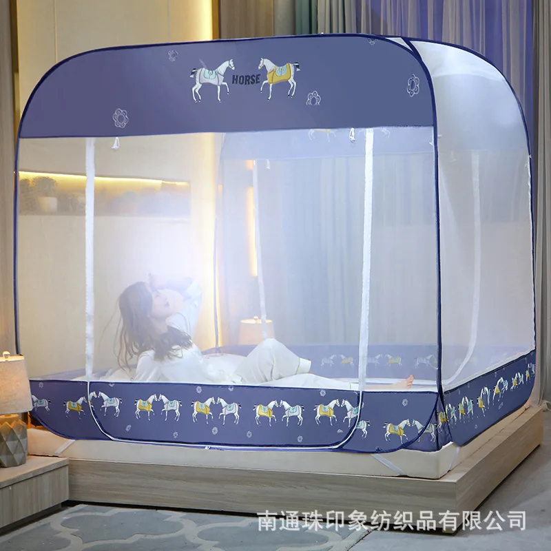 Новая летняя москитная сетка Модернизированная высокая плотность три двери