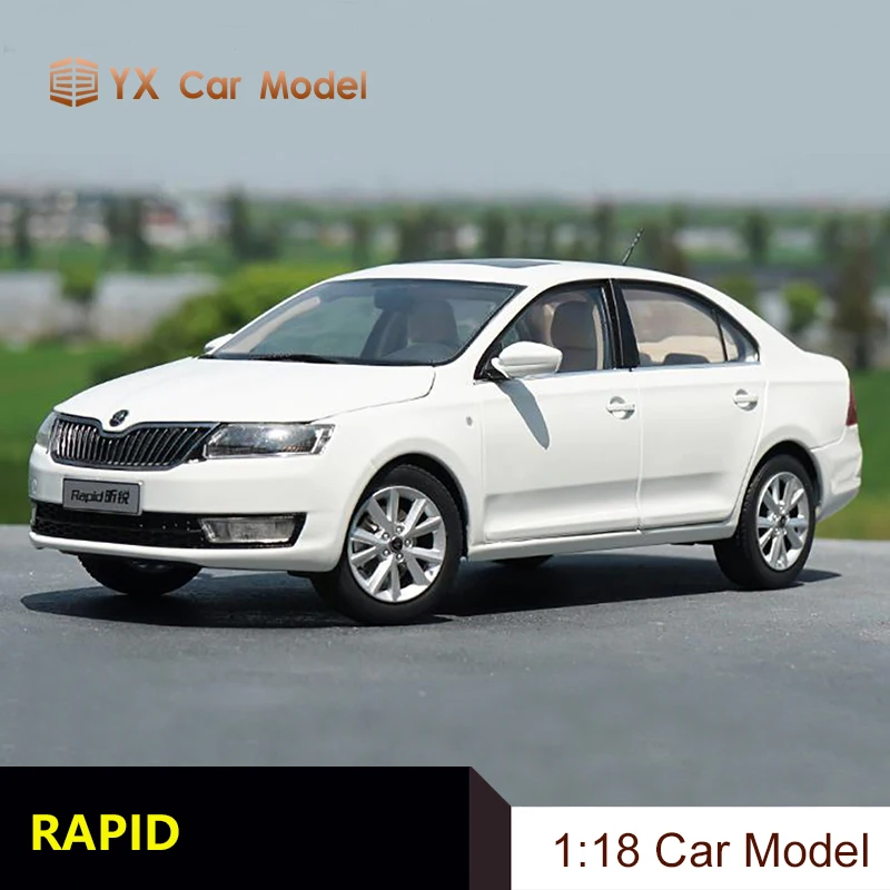

1:18 Original Shanghai Volkswagen Skoda RAPID 2016 Skoda RAPID alloy car model