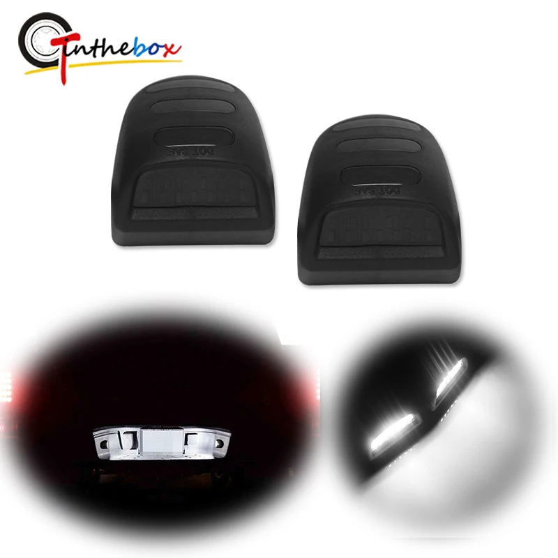 

Gtinthebox CAN-bus Smoked Lens White 18-SMD LED License Plate Lamps For Cadillac Escalade GMC Sierra 1500 etc Number Plate Light