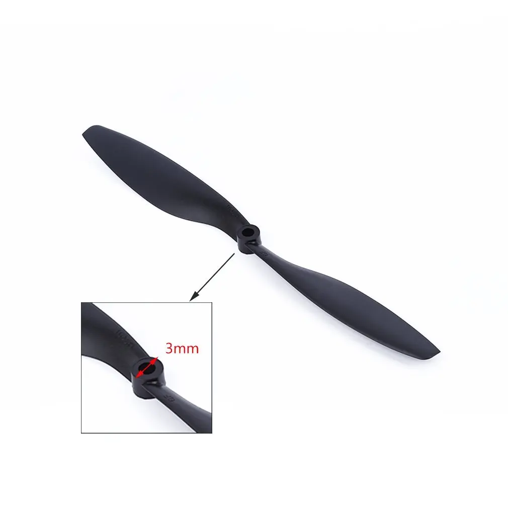 

Hot High1pair 10x4.5" 1045 BLACK Red Nylon Propeller For Hex Rotation Hexa Multicopter New Sale