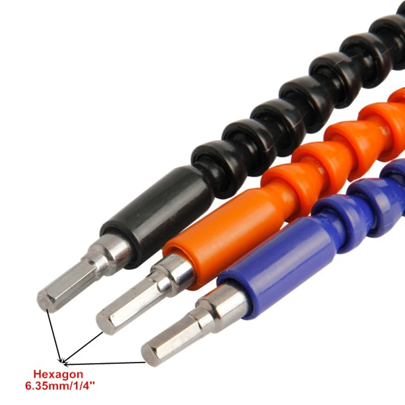 Гибкий вал Шестигранная дрель удлинитель отвертка Универсальный расширительный