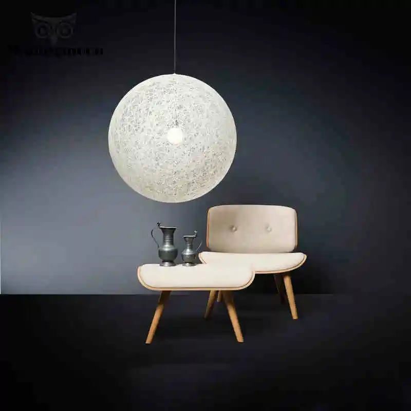 Китайский классический ручной вязанный белый подвесной светильник s Ретро