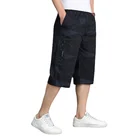 Шорты мужские длинные хлопковые, модная одежда, бриджи, уличная одежда, легкие Бермуды, Карго, большие размеры 5XL 6XL, на лето