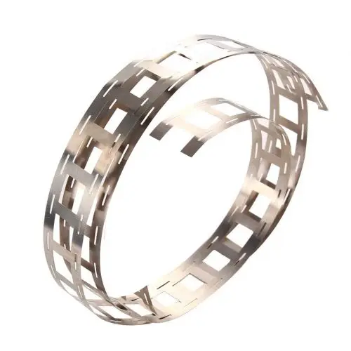 

Толщина 0,15 мм, Ширина 27 мм, длина 1 м, длинная точечная сварка, никелевая лента