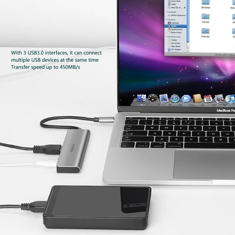 Сетевой концентратор переходная док-станция USB Type C 3 0 HDMI для MacBook Pro Huawei Mate 30 USB-C 1
