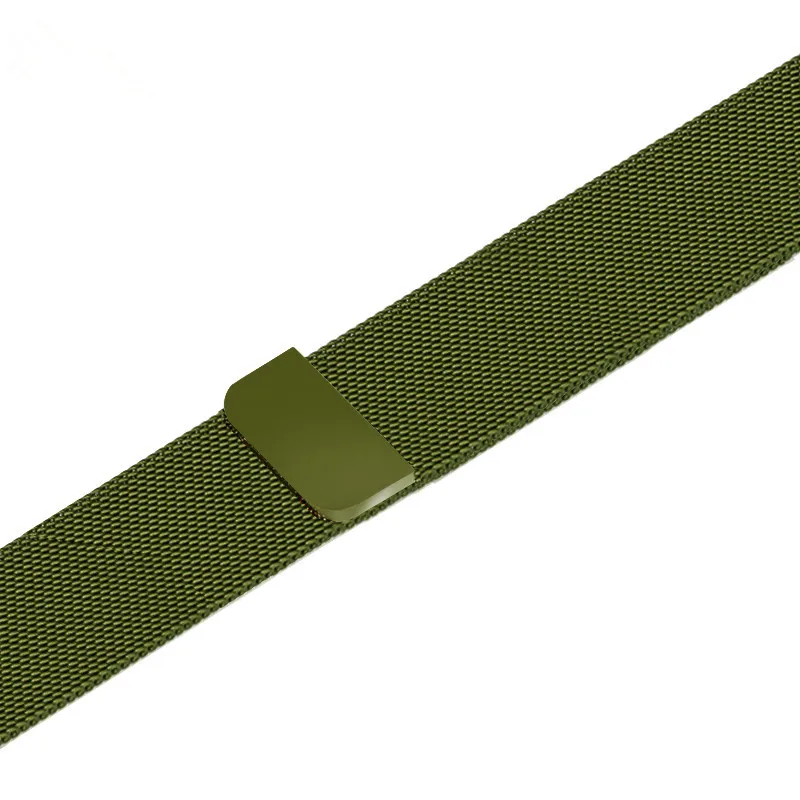 Apple watch металлический ремешок 44 42 мм для женщин ремни для applewatch Серия 3 4 iwatch ремешок 40 38 мм iphone часы полосы 1 2 - Цвет ремешка: Green