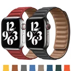 Ремешок кожаный для Apple watch band 44 мм 40 мм 38 мм 42 мм