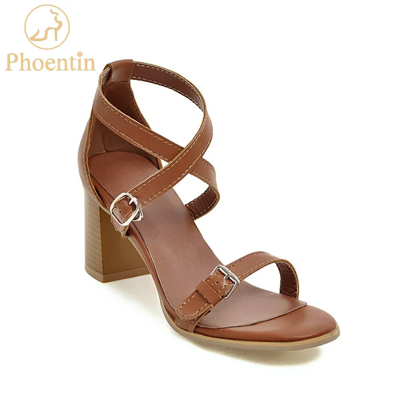 Phoentin/женские сандалии с перекрестной шнуровкой и пряжкой завязками 2019 г.
