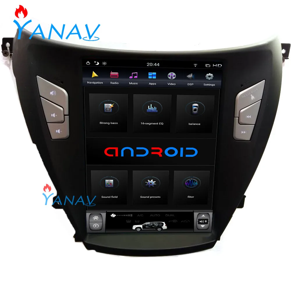 

10.4 inch Android 8.0 WiFi GPS Navigation For-Hyundai elantra 2012-2016 Vertical Touch Screen auto Radio Dvd Player Car Stereo