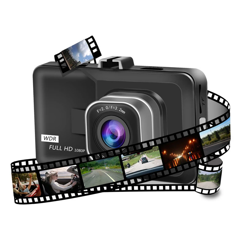 Hd 1080P 170 градусов супер широкоугольная Автомобильная камера 3,0 дюймов Tft экран G сенсор, широкий динамический, циклическая запись Спорт Двойной рекордер