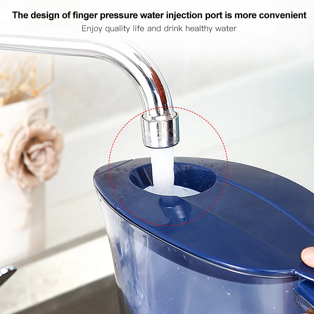 Кувшин для очистки воды 2 5 л домашний фильтр 4 ступенчатый удаления примесей