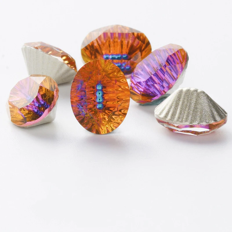 Новинка 2020 мистические Необычные камни овальные Стразы Хрустальные стеклянные с