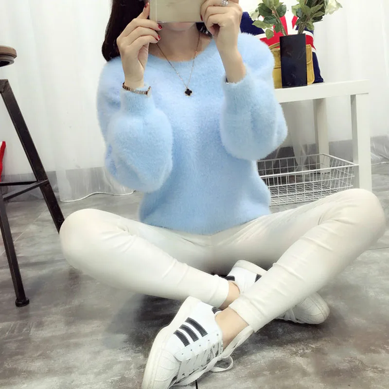 Turtlenecks Women's Pullover Korean Sweater Female Winter Top Women Mohair FEMALE SWEATER 2020 For | Женская одежда