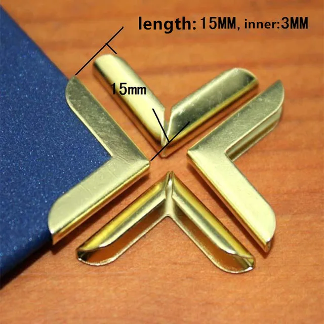 100 шт. Альбомы для скрапбукинга с золотой книгой меню углы протекторы