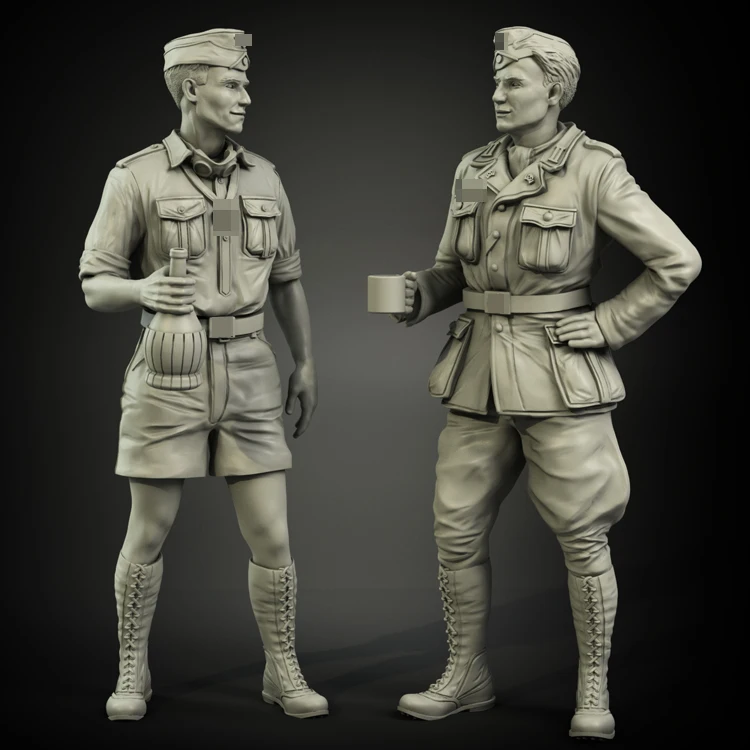 1/35 фигурка из смолы GK солдат Дак танкеры набор для награждения RK военная тема