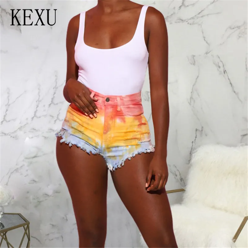 

Облегающие джоггеры KEXU, спортивные Асимметричные ковбойские брюки для фитнеса, с принтом тай-Дай, с завышенной талией, с карманами на бедрах...