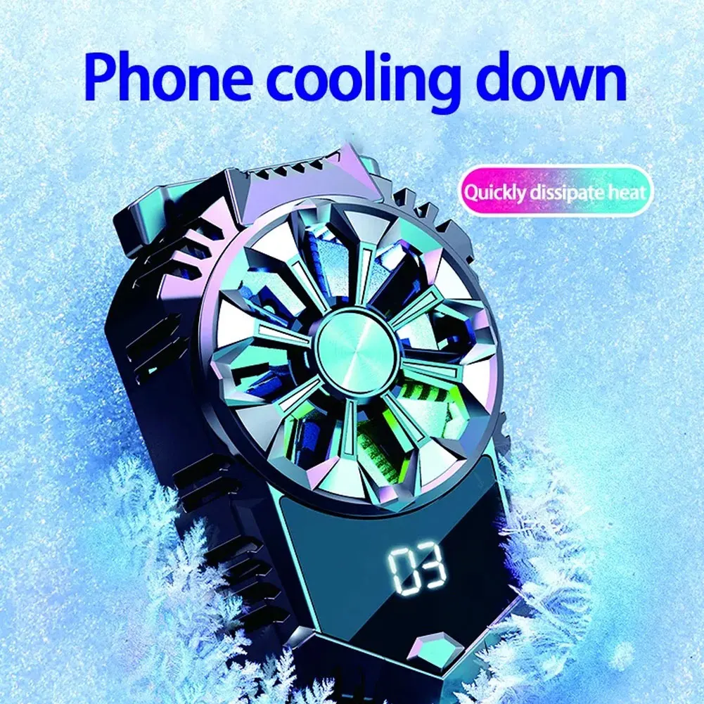 

X3B Mobile Phone Radiator Physical Cooling Fan Phone Semiconductor Cooler For Samsung Huawei Honor IPhone Tablet With USB Cable