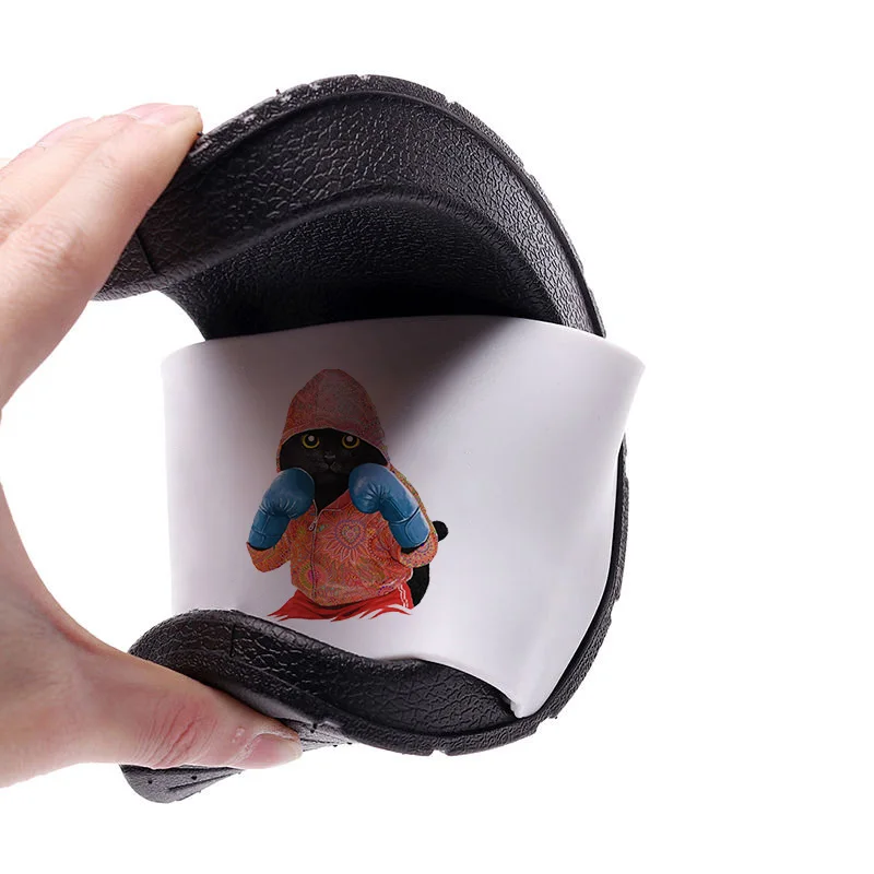 

Funny slippers Cartoon Cat boxing slippers Indoor Slippers Summer Slippers Women non-slip wear slippers Beach Sandals